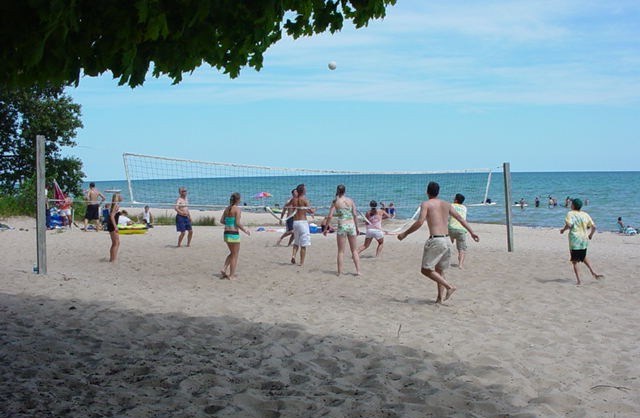 Beach Volleyball at Harrisville State Park 